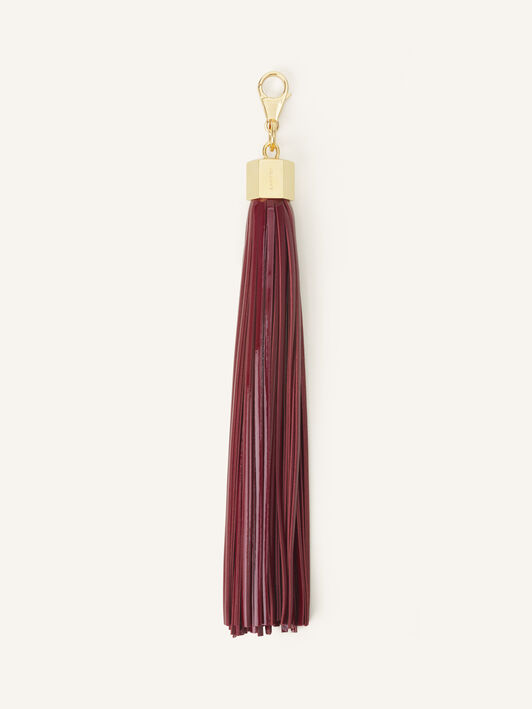 Lanvin LEATHER POMPOM BAG CHARM Garnet LWSLJYP2GLCAA26