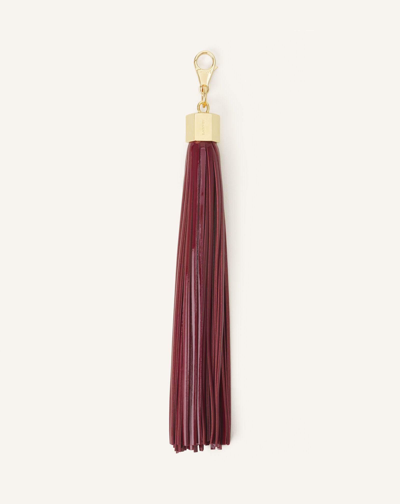 Lanvin LEATHER POMPOM BAG CHARM Garnet LWSLJYP2GLCAA26