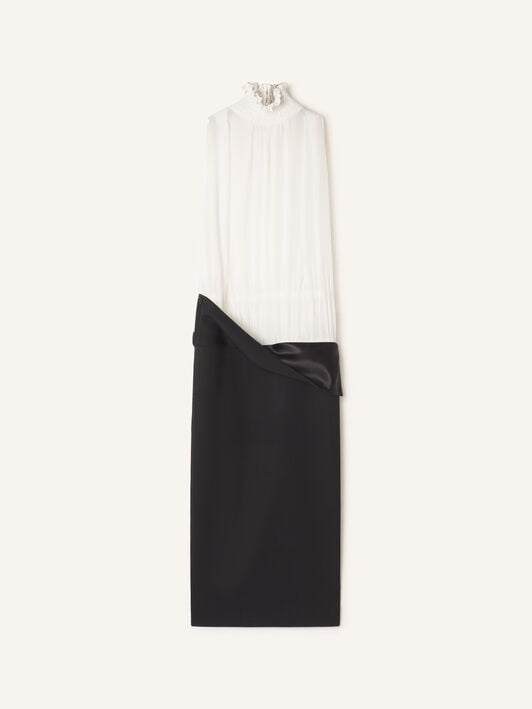 TROMPE L'ŒIL SLEEVELESS DRESS Lanvin TROMPE L'ŒIL SLEEVELESS DRESS Black RWDR00584885H26