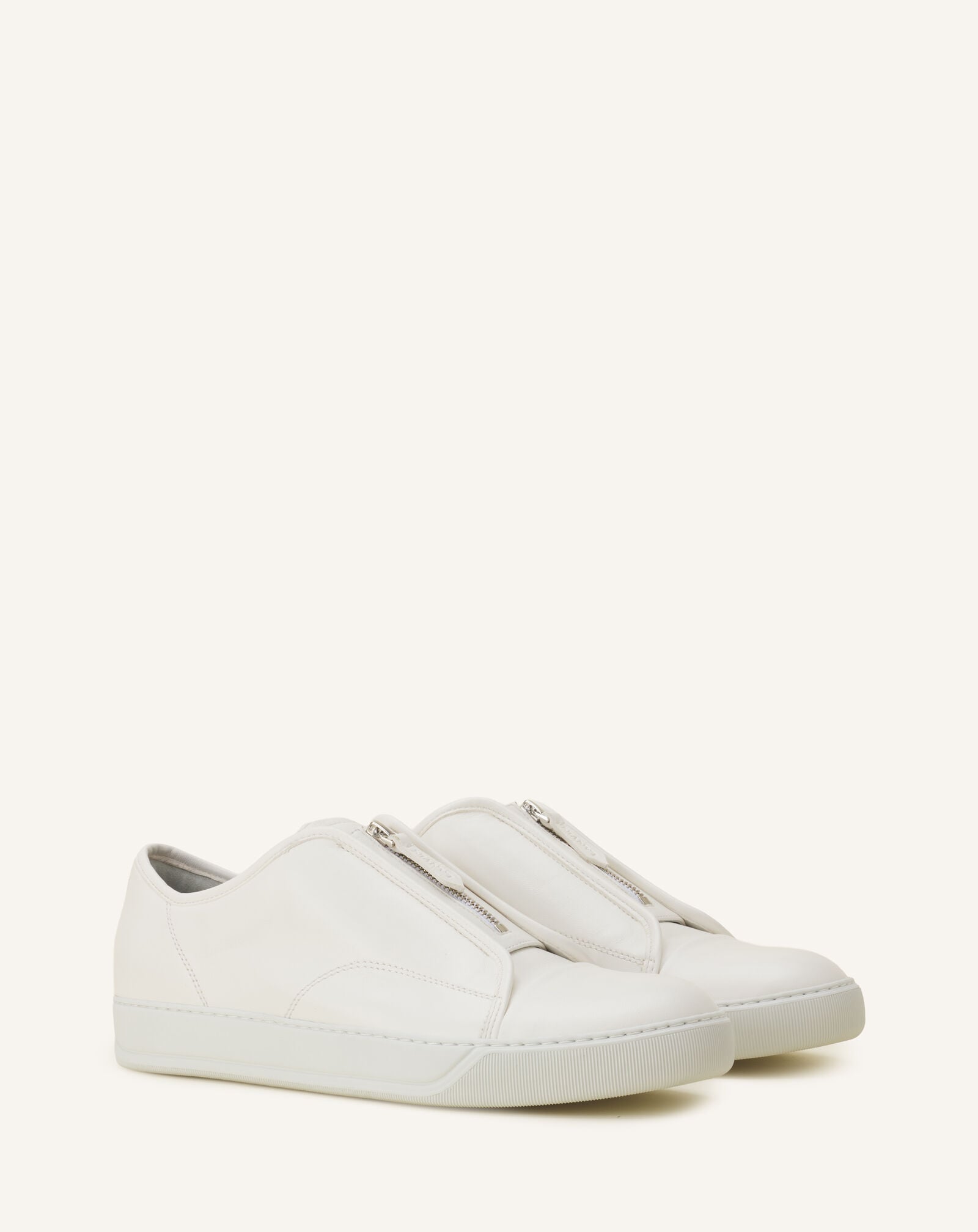 SNEAKER DBB1 MIT REISSVERSCHLUSS AUS LEDER Lanvin SNEAKER DBB1 MIT REISSVERSCHLUSS AUS LEDER Weiß FMSKDBB5ZPLEA26