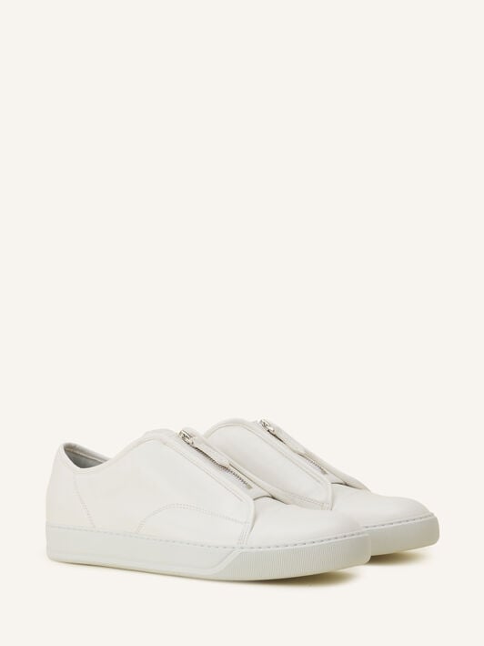 SNEAKER DBB1 MIT REISSVERSCHLUSS AUS LEDER Lanvin SNEAKER DBB1 MIT REISSVERSCHLUSS AUS LEDER Weiß FMSKDBB5ZPLEA26