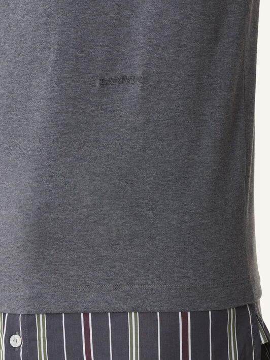 Lanvin SHIRT DETAIL T-SHIRT Charcoal RMTS0412J060A26