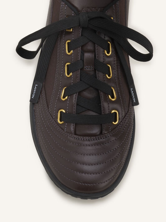 LNV2 SNEAKERS IN LEATHER Lanvin LNV2 SNEAKERS IN LEATHER Brown/Black FUSKAK03LEATA26