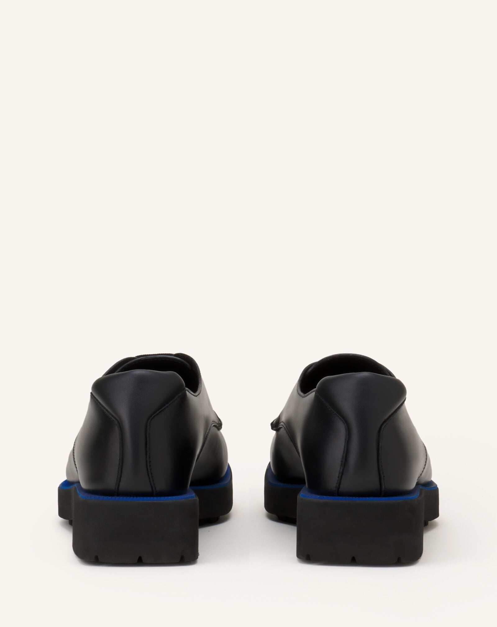 Lanvin DERBIES EN CUIR SOUPLE Noir/Bleu FMSHGY00VITEA26