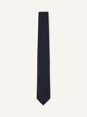 PLAIN SILK PIQUE TIE Lanvin PLAIN SILK PIQUE TIE Navy Blue AMSACCV21SUNH25