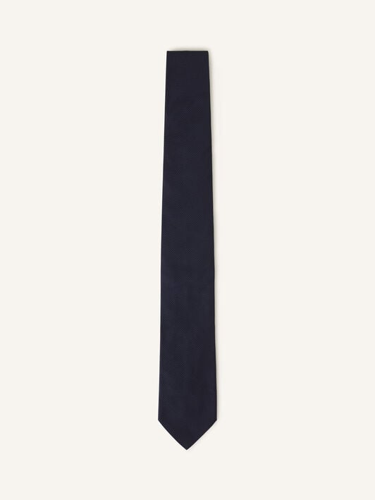 PLAIN SILK PIQUE TIE Lanvin PLAIN SILK PIQUE TIE Navy Blue AMSACCV21SUNH25