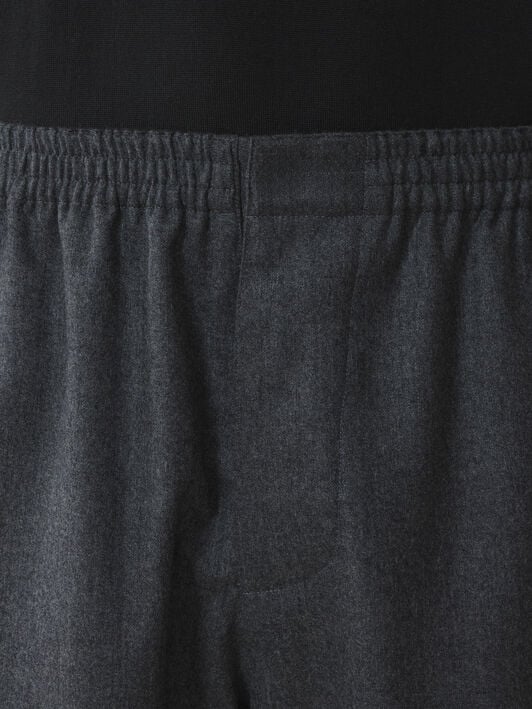 FLUID WOOL FLANNEL TROUSERS Lanvin FLUID WOOL FLANNEL TROUSERS Charcoal RMTR00286383A26