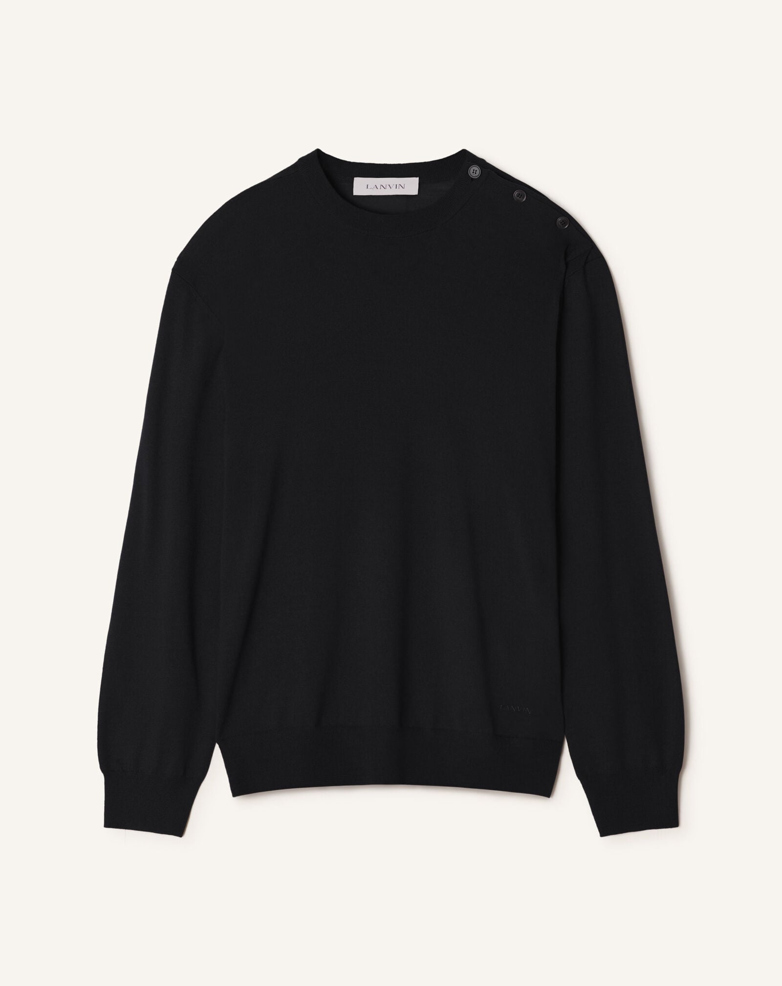 ROUND-NECK JUMPER Lanvin ROUND-NECK JUMPER Black RMPO0012K099A26