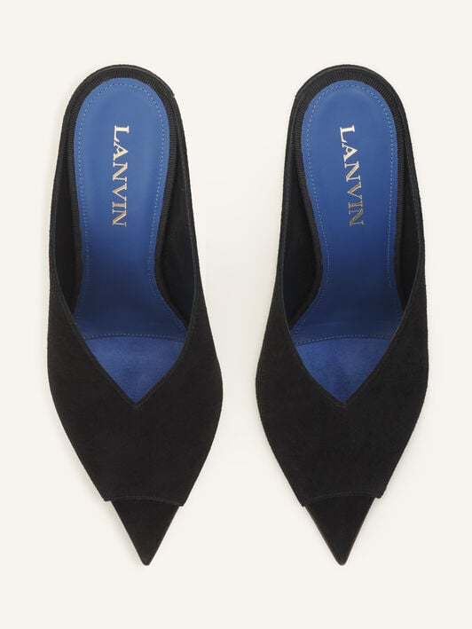 MULE MIDNIGHT STEP EN SUEDE Lanvin MULE MIDNIGHT STEP EN SUEDE Noir FWPUGA0DSUEDA26