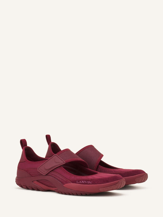 Lanvin SNEAKERS BALLERINES LNV1 EN SCUBA Bordeaux FUSKAK04SCSUH26