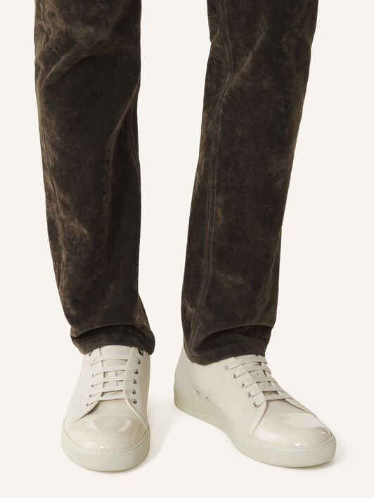SNEAKERS DBB1 EN CUIR VERNI ET DAIM Lanvin SNEAKERS DBB1 EN CUIR VERNI ET DAIM Beige clair FMSKDBB1VBALP15