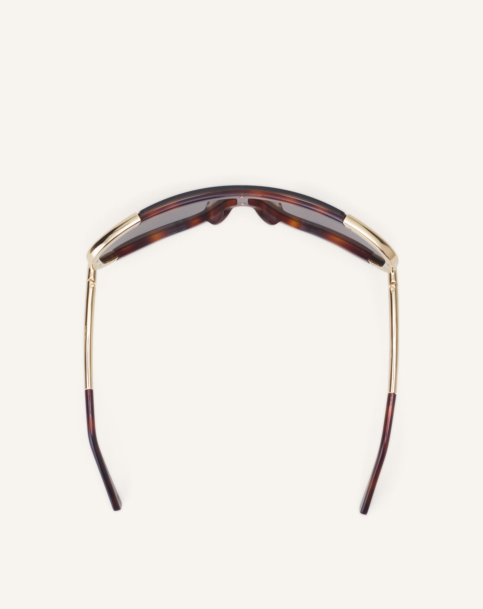 MASK METAL AND ACETATE NOVA Lanvin MASK METAL AND ACETATE NOVA Brown/Gold AWEYTSU2ACMLH26