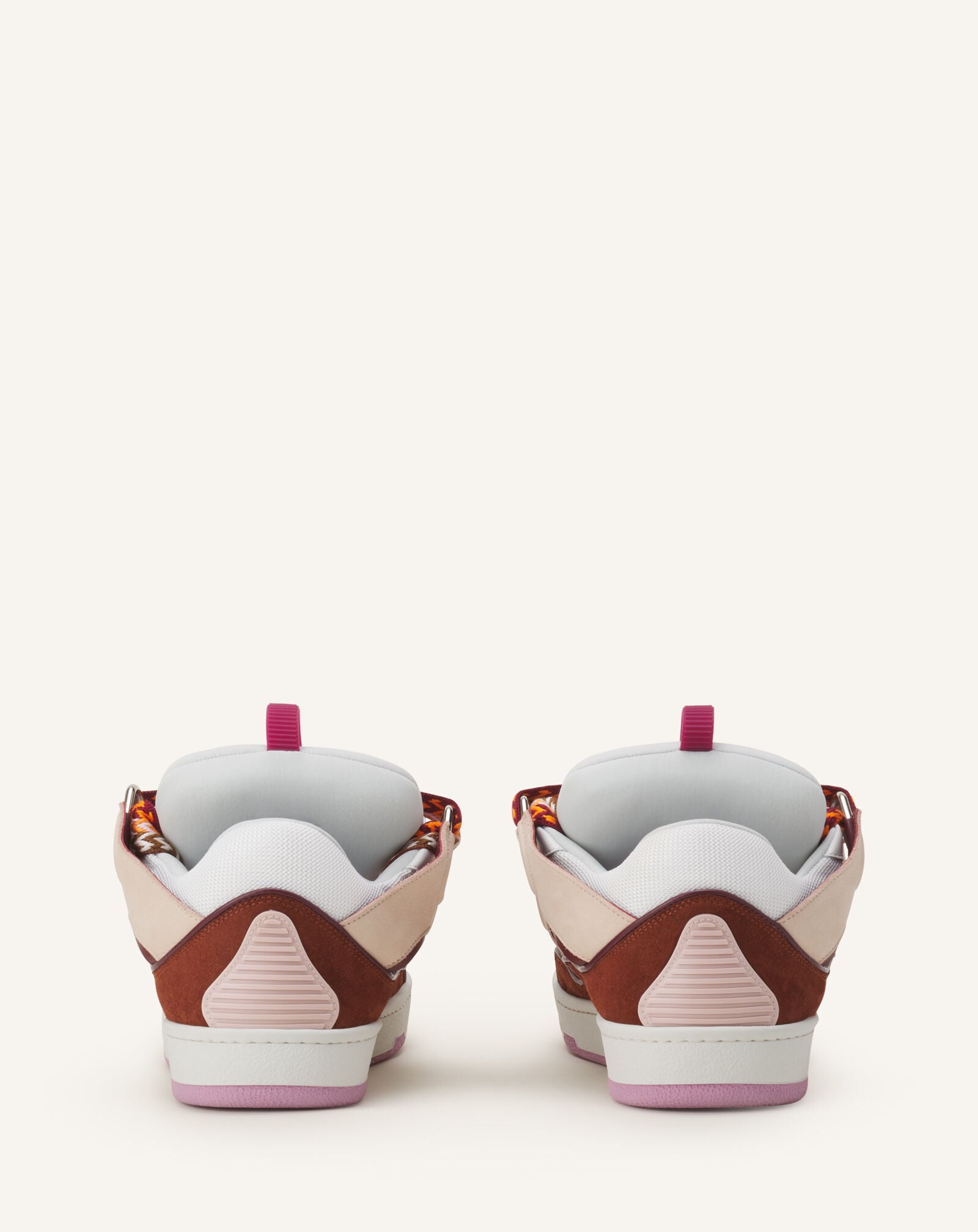 SNEAKERS CURB IN PELLE Lanvin SNEAKERS CURB IN PELLE Rosa Chiaro/Cammello FUSKDK12BICOE25