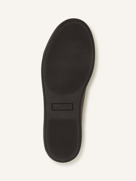 Lanvin SNEAKERS DBB1 EN CUIR NAPPA ET CUIR GRAINÉ Chocolat FMSKDBB1GNLEA26