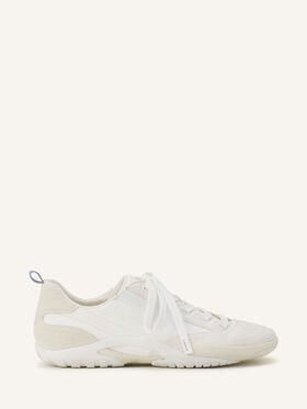Lanvin LNV2 SNEAKERS IN NYLON White/Ecru FUSKAK03NYLOA26