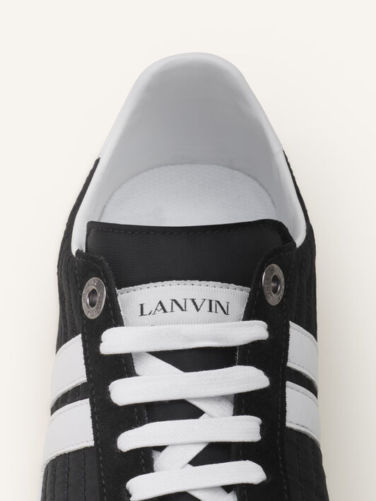 Lanvin SNEAKERS GLEN 2.0 EN NYLON Noir/Blanc FUSKZL01NYSQA26