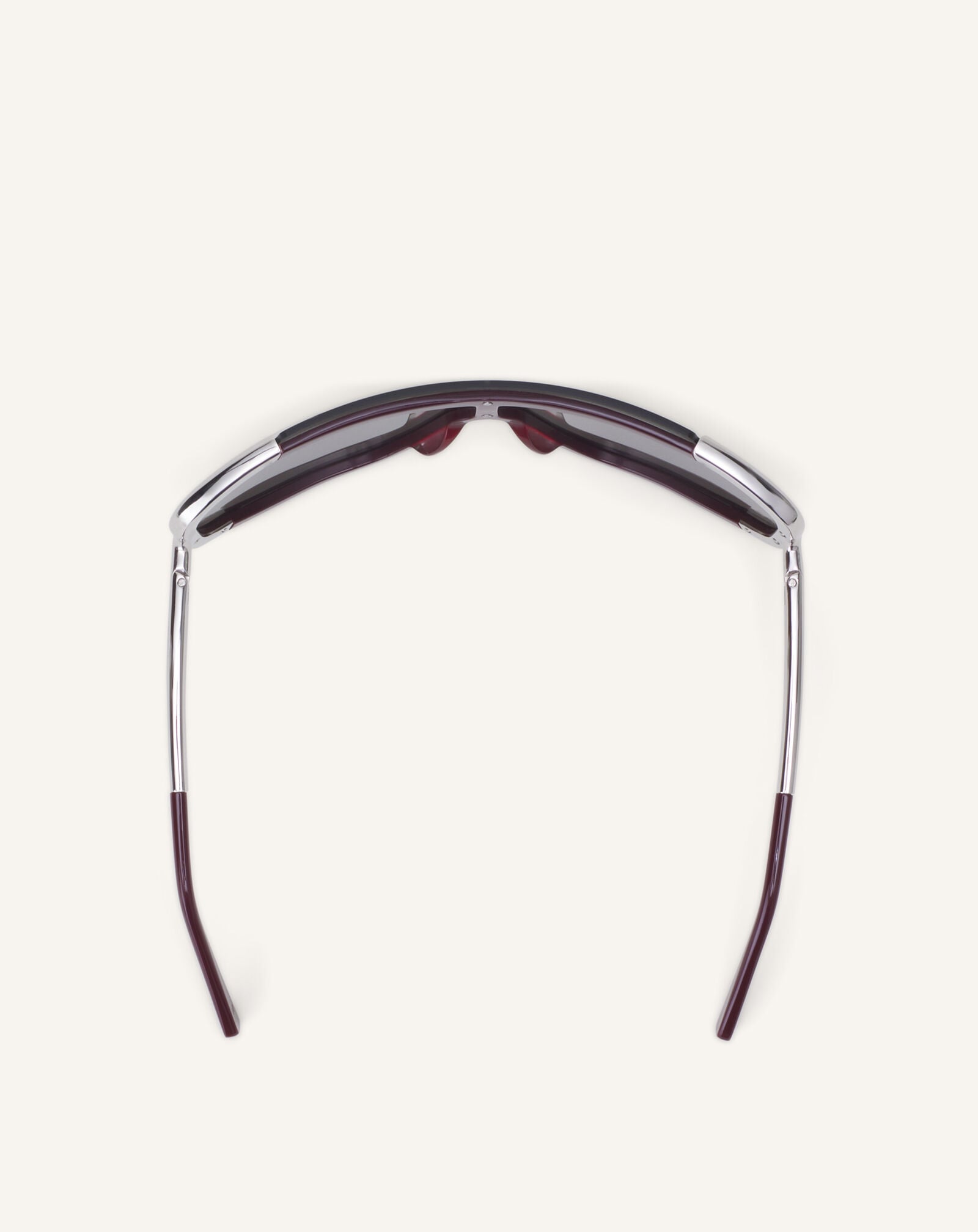 MASK METAL AND ACETATE NOVA Lanvin MASK METAL AND ACETATE NOVA Burgundy/Silver AWEYTSU2ACMLH26