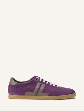 Lanvin SNEAKERS GLEN 2.0 IN PELLE Viola/Talpa FUSKZL01ANAPA26