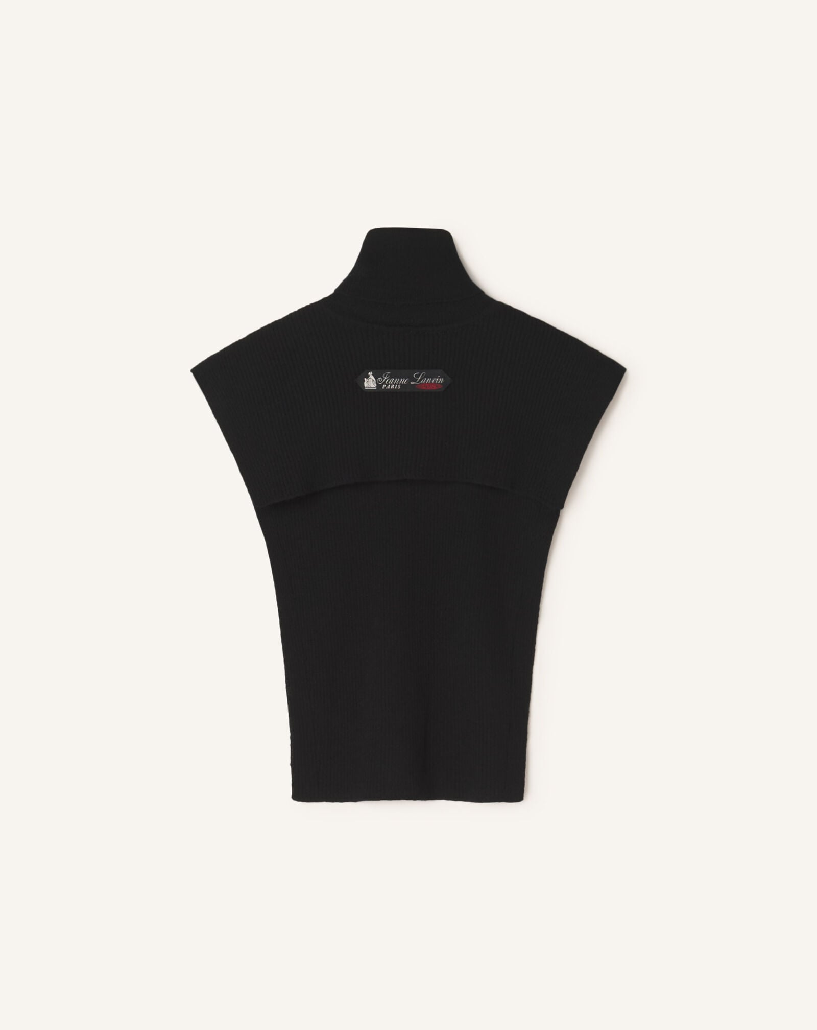 LANVIN SIGNATURE COLLAR IN CASHMERE Lanvin LANVIN SIGNATURE COLLAR IN CASHMERE Black AMSAVCO43WSIH26