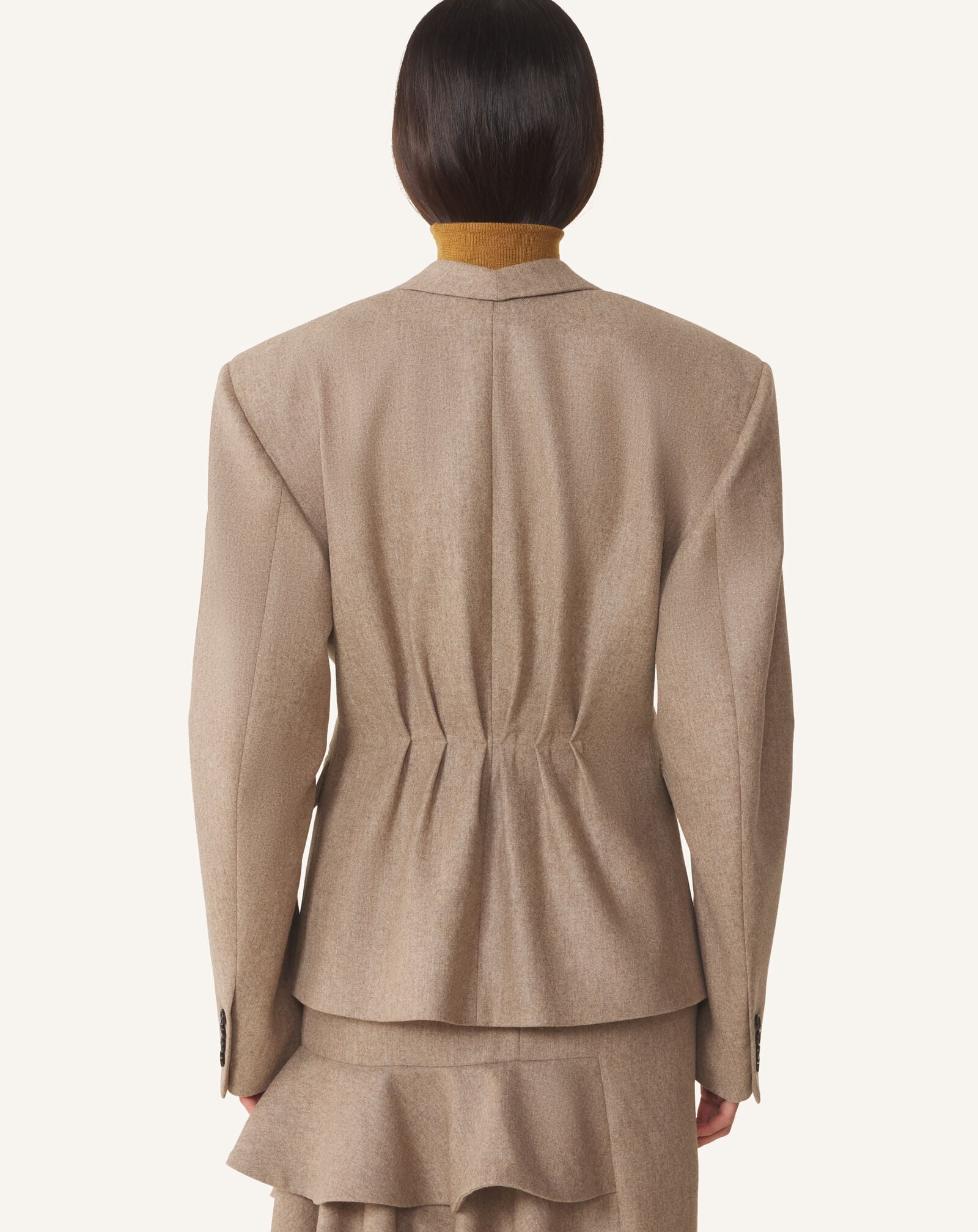 FITTED WAIST JACKET Lanvin FITTED WAIST JACKET Beige Chiné RWJA00506490H26