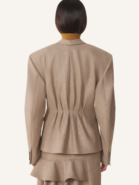 FITTED WAIST JACKET Lanvin FITTED WAIST JACKET Beige Chiné RWJA00506490H26