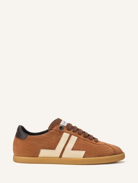 Lanvin SNEAKERS GLEN 2.0 EN CUIR Cognac/Creme FUSKZL01ANAPA26