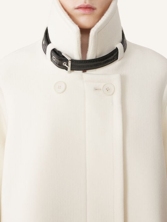 HIGH-NECK SHORT COAT Lanvin HIGH-NECK SHORT COAT Off White RWCO00224724A26