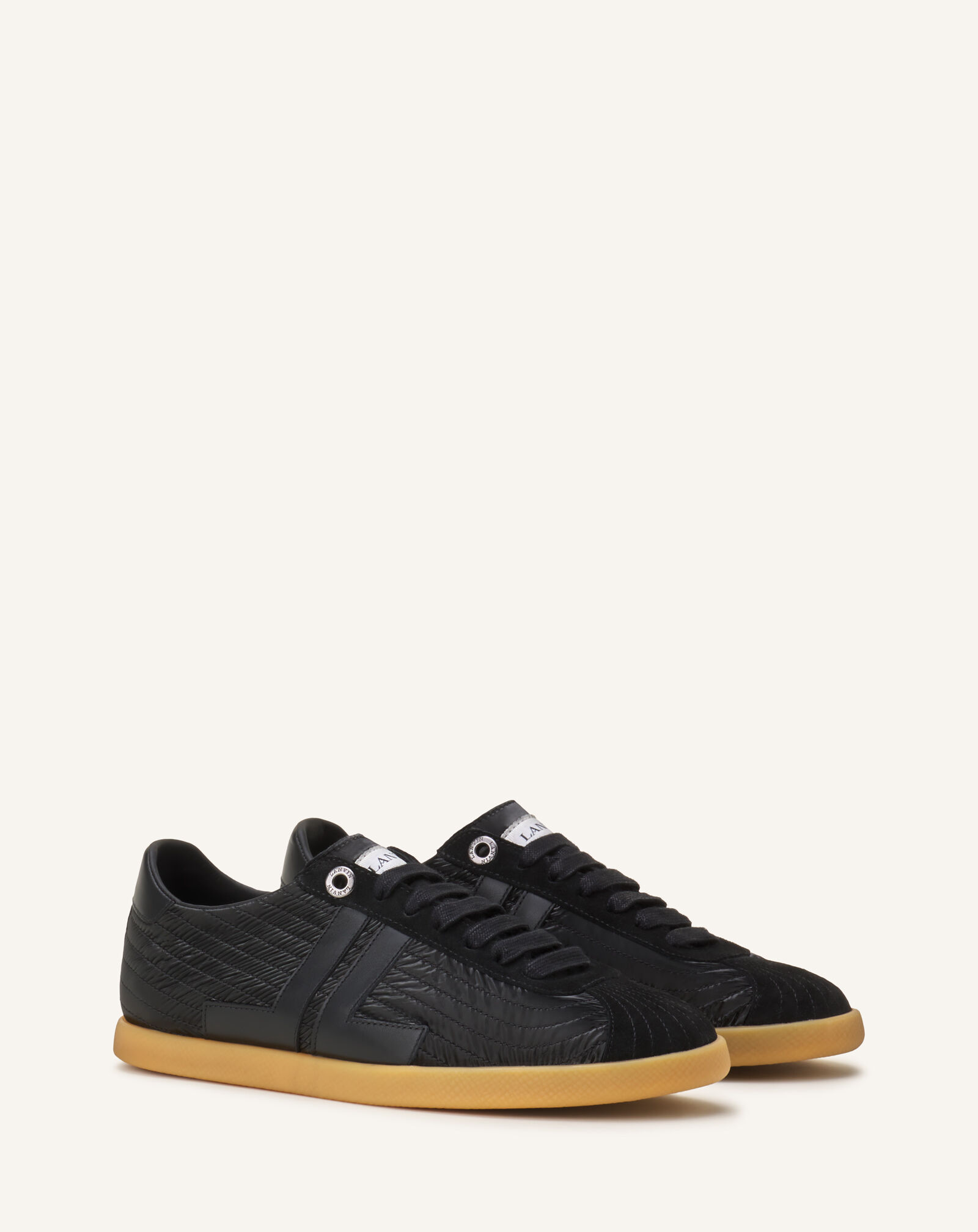 Lanvin GLEN SNEAKER CRUSHED NYLON Black FUSKZL01NYLOH26