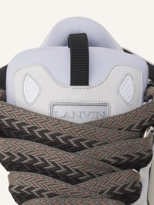 SNEAKERS CURB IN PELLE Lanvin SNEAKERS CURB IN PELLE Grigio Scuro/Grigio FUSKDK12BICOE25