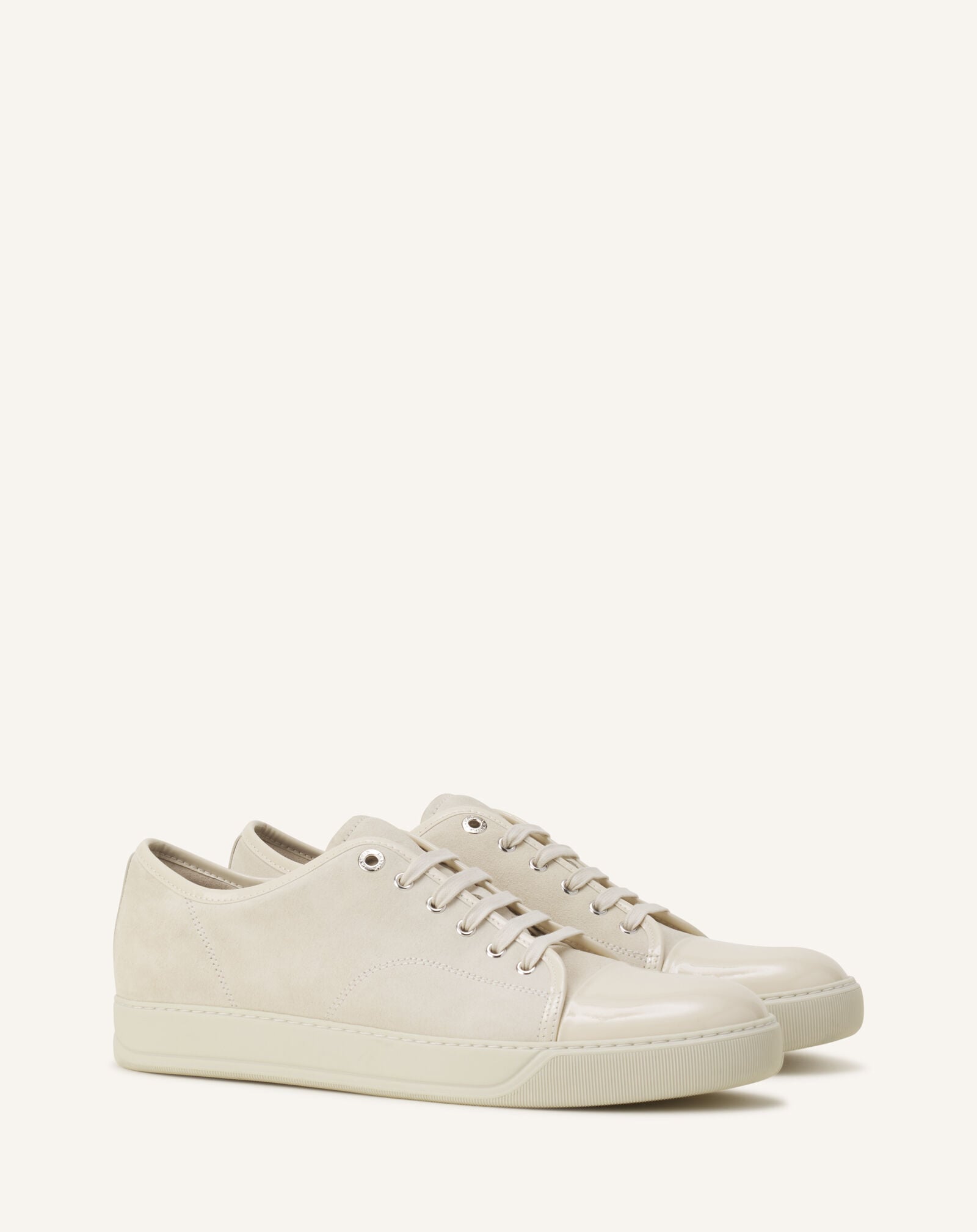 SNEAKERS DBB1 EN CUIR VERNI ET DAIM Lanvin SNEAKERS DBB1 EN CUIR VERNI ET DAIM Beige clair FMSKDBB1VBALP15