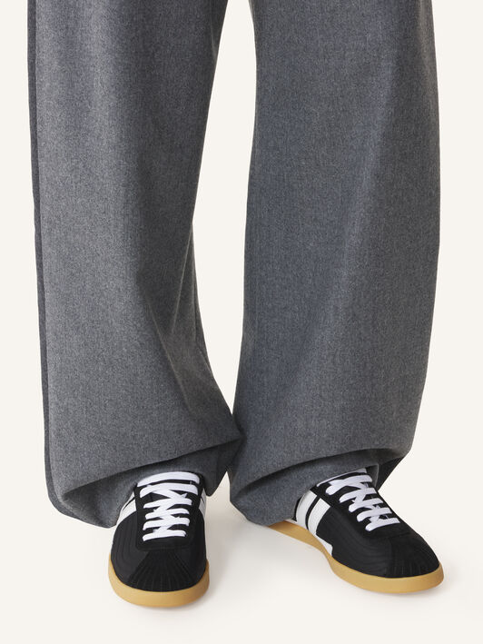 Lanvin SNEAKERS GLEN 2.0 EN NYLON Noir/Blanc FUSKZL01NYSQA26