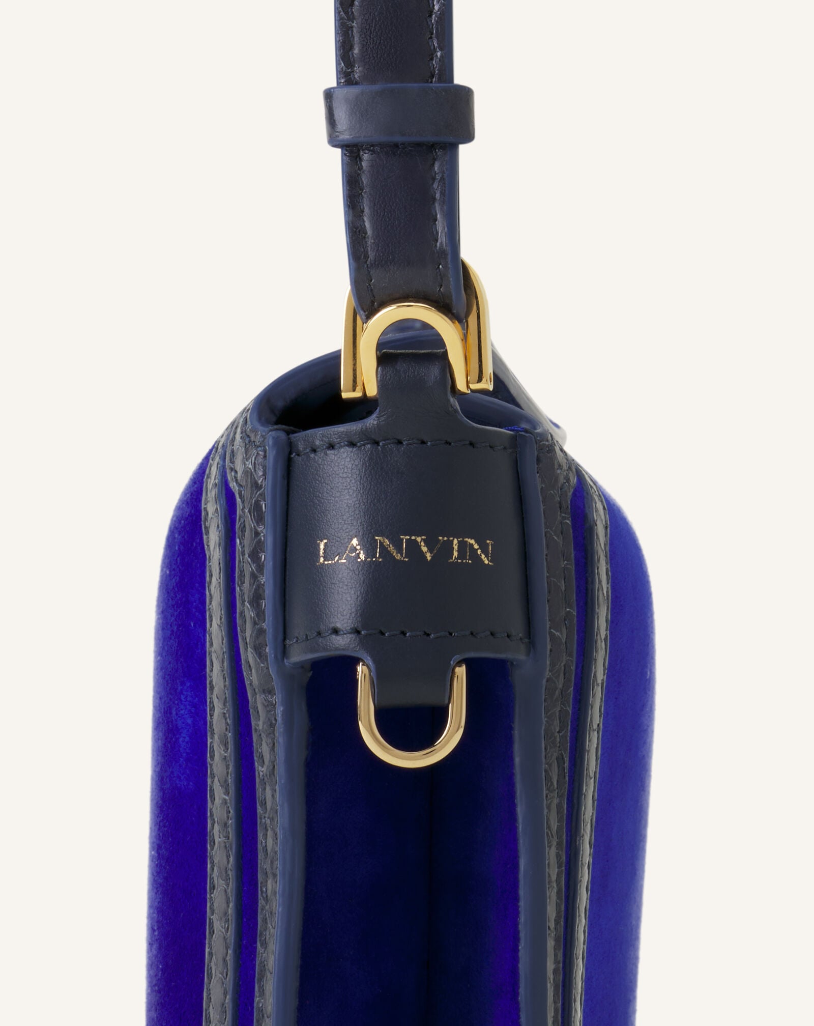 BORSA COMPAGNON 20 IN CAMOSCIO Lanvin BORSA COMPAGNON 20 IN CAMOSCIO Blu Elettrico/Blu Scuro LWBGLRPMNUAYP26