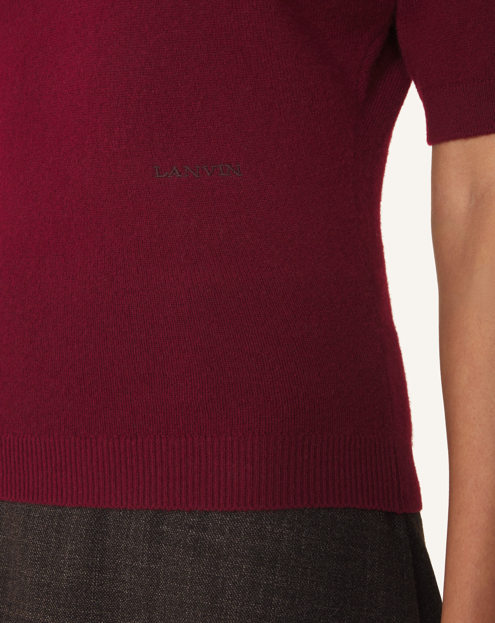 CONTRAST COLLAR POLO Lanvin CONTRAST COLLAR POLO Red Win RWPO0053K113H26