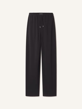 Lanvin PANTALON LARGE EN SABLÉ Noir RWTR00356388A26