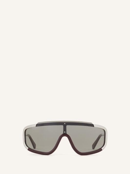 MASK METAL AND ACETATE NOVA Lanvin MASK METAL AND ACETATE NOVA Burgundy/Silver AWEYTSU2ACMLH26