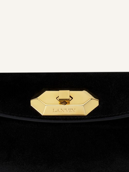 COMPAGNON 20 BAG IN SUEDE Lanvin COMPAGNON 20 BAG IN SUEDE Black LWBGLRPMNUAYP26