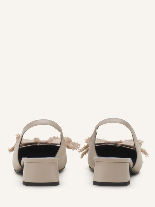 SLINGBACK-BALLERINA MIT ABSATZ AUS LEDER Lanvin SLINGBACK-BALLERINA MIT ABSATZ AUS LEDER Sandfarben FWPUMP1DNAPAA26