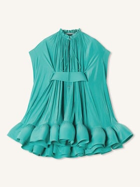 KURZES KLEID AUS CHARMEUSE Lanvin KURZES KLEID AUS CHARMEUSE Jade RWDR209U4778H20