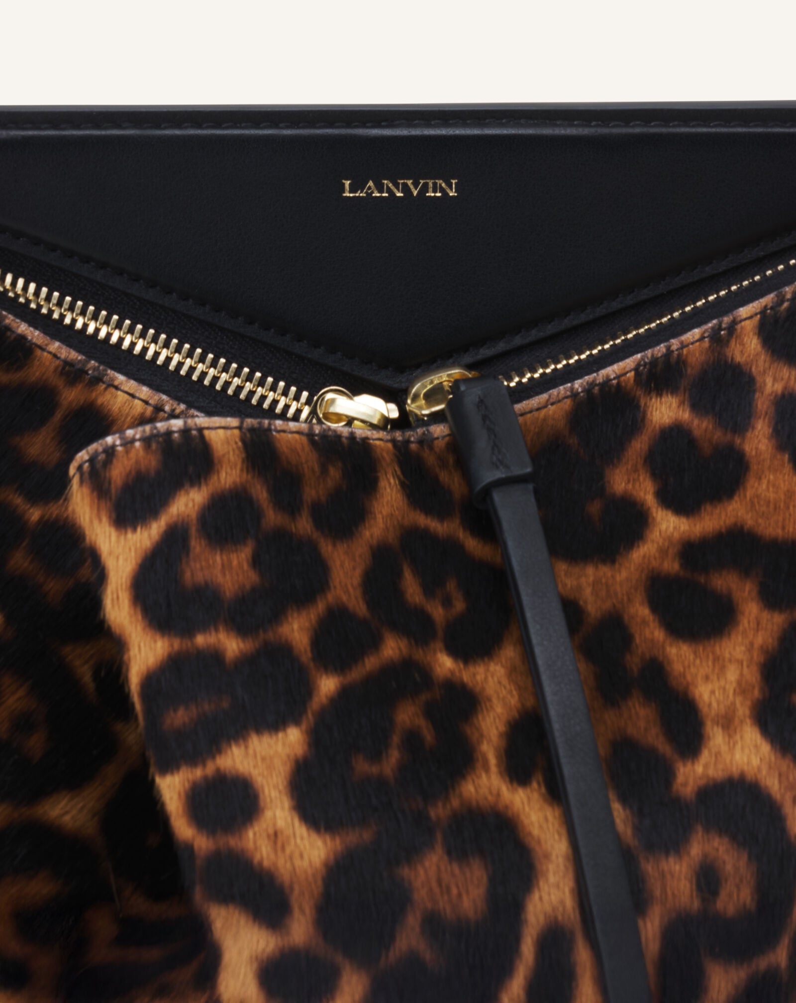 TOP HANDLE ZIPPED PM Lanvin TOP HANDLE ZIPPED PM Leopard LWBGLCPMPOLEH26