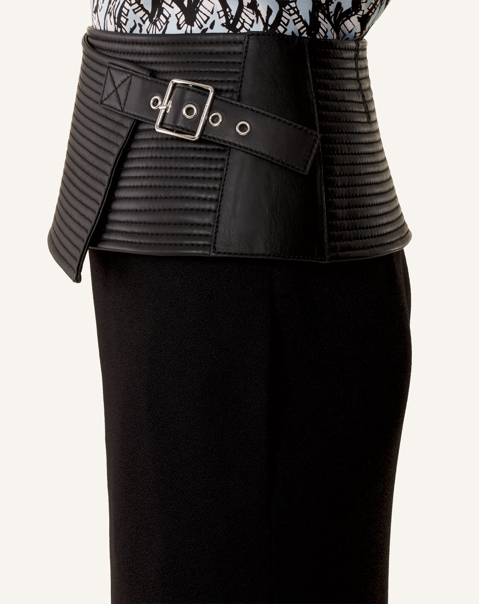 WIDE LEATHER BELT Lanvin WIDE LEATHER BELT Black RWAC0404L068E26