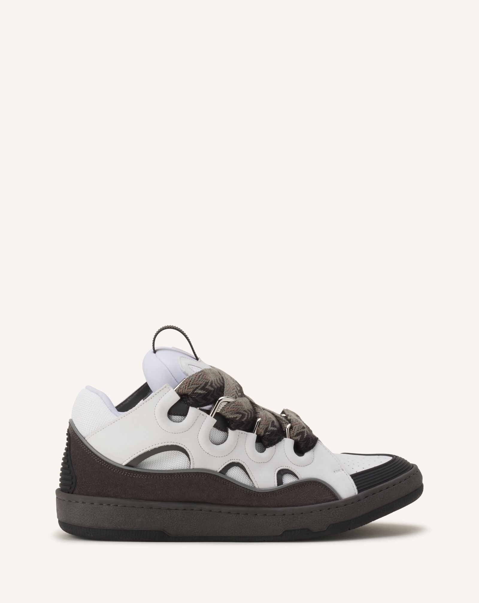 SNEAKERS CURB IN PELLE Lanvin SNEAKERS CURB IN PELLE Grigio Scuro/Grigio FUSKDK12BICOE25