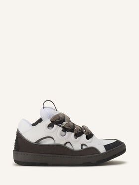 SNEAKER CURB AUS LEDER Lanvin SNEAKER CURB AUS LEDER Dunkelgrau/Grau FUSKDK12BICOE25