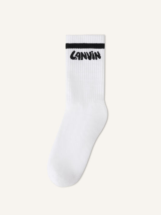 LANVIN COTTON SOCKS Lanvin LANVIN COTTON SOCKS White AMSABSK2C2SIP26