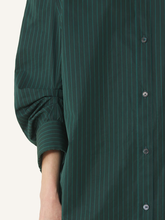 Lanvin GATHERED SLEEVES SHIRT Slate/Green RWTO01566477H26