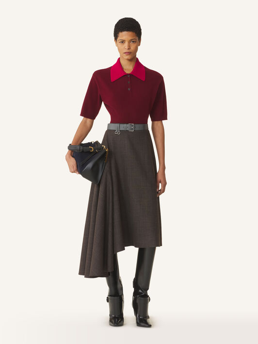 CONTRAST COLLAR POLO Lanvin CONTRAST COLLAR POLO Red Win RWPO0053K113H26