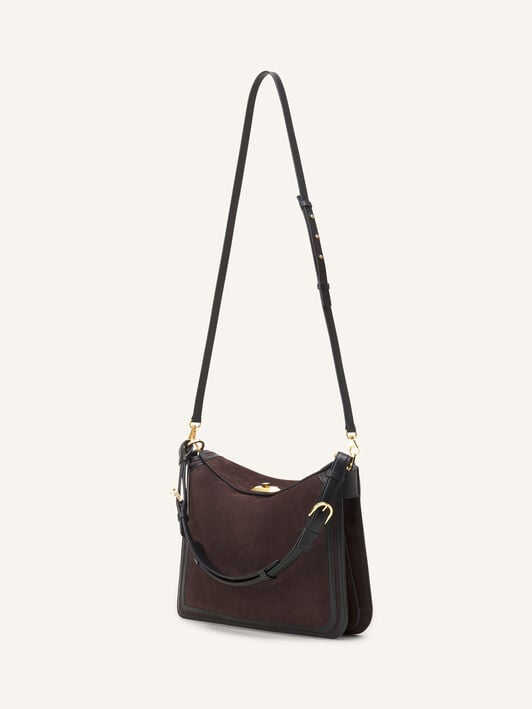 COMPAGNON BAG IN SUEDE Lanvin COMPAGNON BAG IN SUEDE Dark Mocha LWBGLRMMNUCAH25