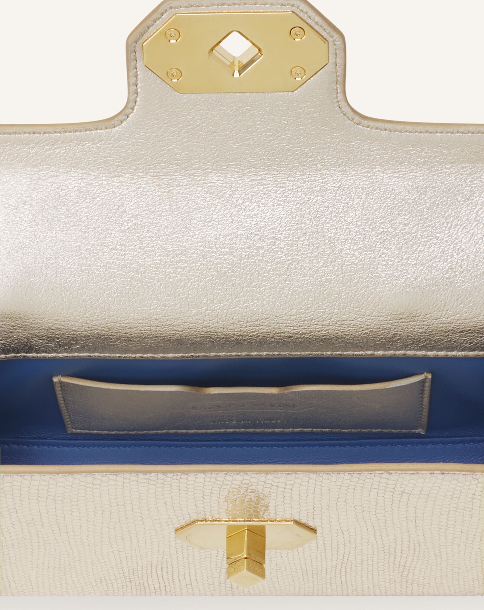 SAC PENCIL CAT NANO EN CUIR MÉTALLISÉ CRAQUELÉ Lanvin SAC PENCIL CAT NANO EN CUIR MÉTALLISÉ CRAQUELÉ Or LWBGBR04MCCAA26
