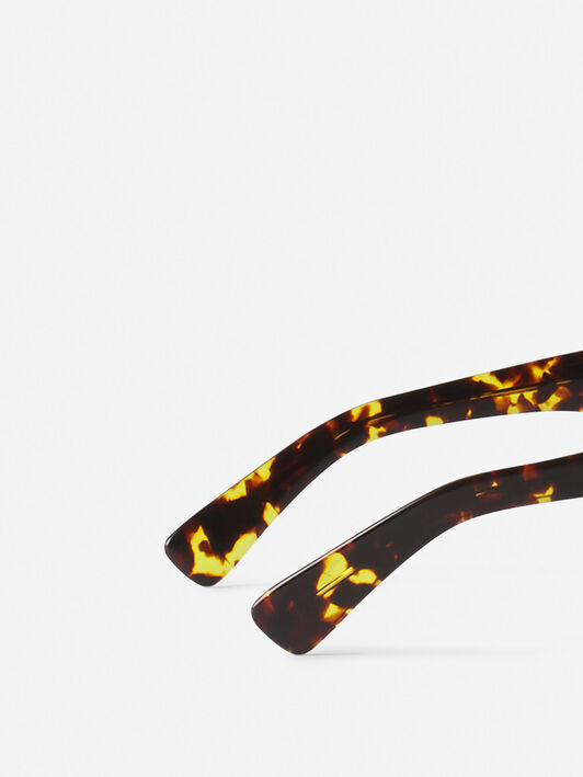 Lanvin LUNETTES MAXI RECTANGLE LANVIN SIGNATURE Ambre/Écaille AWEYSIGN676SP25