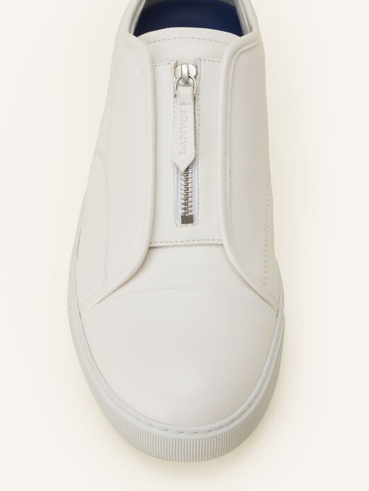 SNEAKERS DBB1 ZIP EN CUIR Lanvin SNEAKERS DBB1 ZIP EN CUIR Blanc FMSKDBB5ZPLEA26