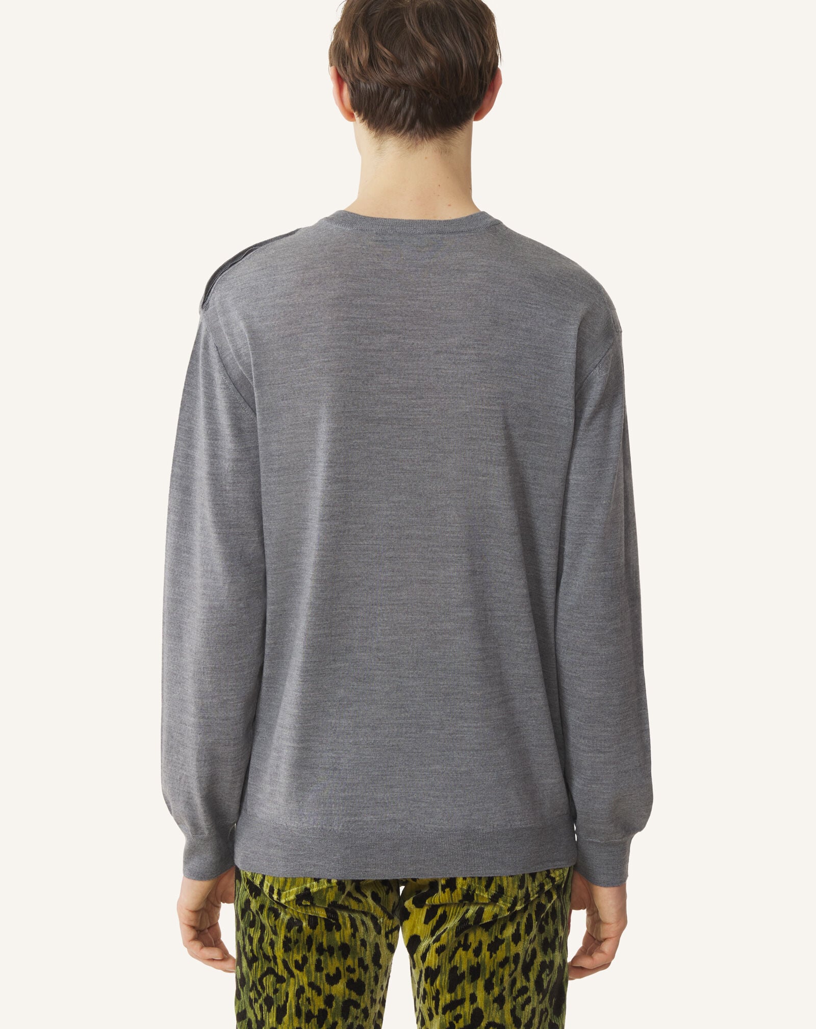 ROUND-NECK JUMPER Lanvin ROUND-NECK JUMPER Ash RMPO0012K099A26